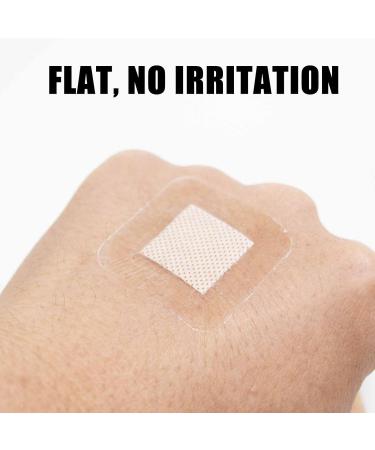 Waterproof Clear Bandages for Knee & Elbow - 50 Count | Stay On in Bath Shower & Pool - 1.5x1.5 Inch - Buy Online on GoSupps.com