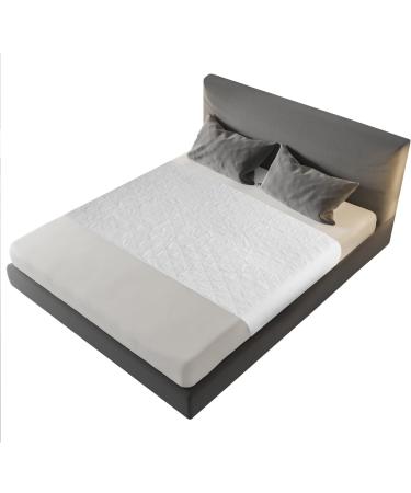 BrightCare Queen Soft Quilted Underpad for Bed Protection | Absorbent Washable Leak Proof Barrier | Incontinence Pad for Adults - Queen Size (38 x 64 Inch) - Buy Online on GoSupps.com
