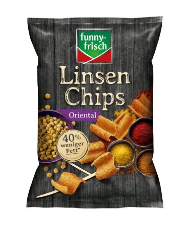 Buy Funny-Frisch Lentil Chips Oriental - 12 Pack (12 x 90g) | International Shipping Available - Buy Online on GoSupps.com