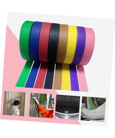FOMIYES 12 Pcs Colored Duct Tape Strong Sticky Wrinkle Paper Round Grill Grate Tea Pot Strainer Replacement Masking Tape Colored Garage Door t Handle Child Crepe Paper Spray Paint - Buy Online on GoSupps.com