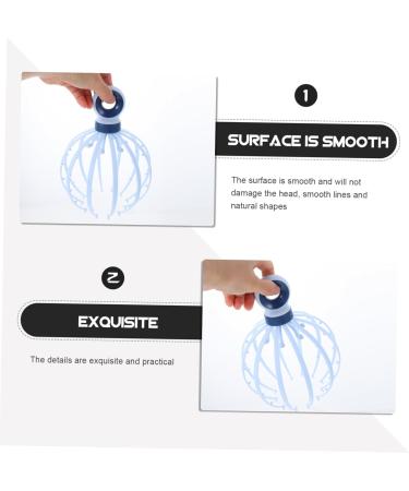 Coolhiya Head Massage Device - Scalp Relaxation Tool Plastic Claw Massager for Head Care (21x15x15cm Blue) - International Shipping Available - Buy Online on GoSupps.com