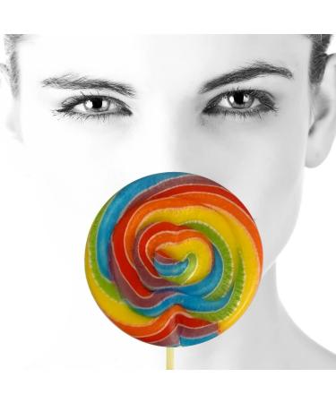 Wendy's Candies - Giant Swirl Lolly - Rainbow Lollipop - Handcrafted Confectionery - Delicious Sweet - Candy - Gifts Ideas for All Occasions ref OPF Fruit - Buy Online on GoSupps.com