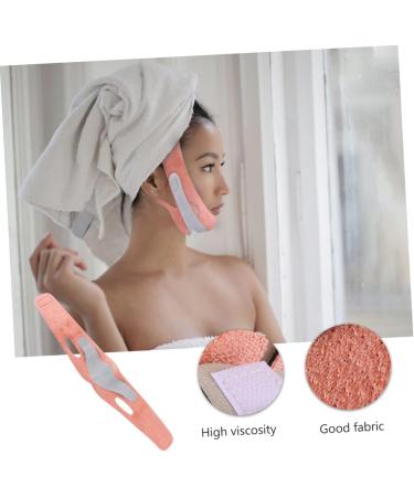 FOMIYES 1pc Thin Belt V Line Lifting Chin Strap Belt v Line Shaper Belt Slimming Shaper Band Lift Woman Mercerized Cloth Anti-aging 60X10.5X1cm Orange - Buy Online on GoSupps.com