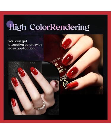 Wine Red Cat Eye Magnetic Gel Polish (A-008) - Long-Lasting UV Nail Art | International Shipping Available - Buy Online on GoSupps.com