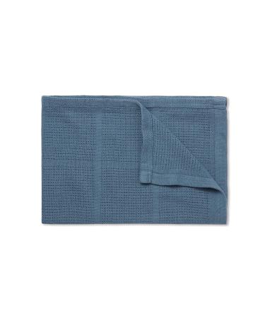 MORI Baby Premium Breathable Bamboo-Cotton Blanket in Dark Blue Ideal for Swaddling Newborn Boys and Girls Perfect for Year-Round Comfort 70 x 100 cm