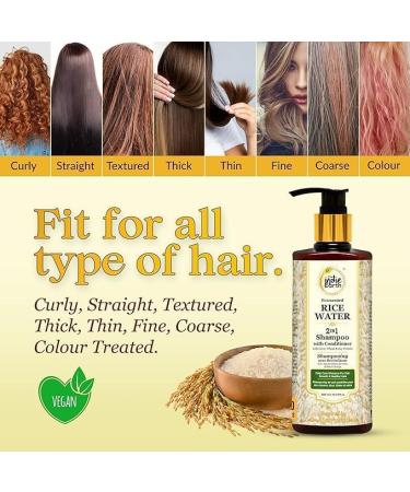 Rice Water Shampoo with Conditioner with Corn Wheat and Soy Protein NO ADDITIONAL CONDITIONER REQUIRED Daily Care Shampoo For Soft Smooth & Healthy Hairs 300ml - Buy Online on GoSupps.com