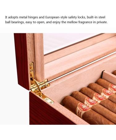 Humidor Cigar Moisturizing and Humidity Cigar Box Portable Cigar Storage Box-Cigar Protector-can Hold 50 - Buy Online on GoSupps.com
