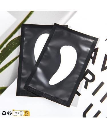 Lunamoon Eye Pads for Eyelash Extensions - 50 Pairs | Best Gel Patch for Lash Lifting & Extensions - Willow Leaves Black - Buy Online on GoSupps.com