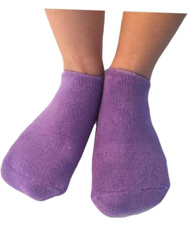 SOESFOUFU Gel Socks for Moisturizing Spa Gel Socks Cracked Heel Socks Spa Socks Cracked Skin Socks Moisturizing Gel Socks Moisturizing Socks Cracked Skin Gloves Socks for Heels Indoor Purple - Buy Online on GoSupps.com
