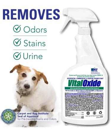Vital Oxide - Ultimate Carpet Stain Remover for Pet Urine & Odors | Destroys Viruses Fast | International Shipping Available - Buy Online on GoSupps.com