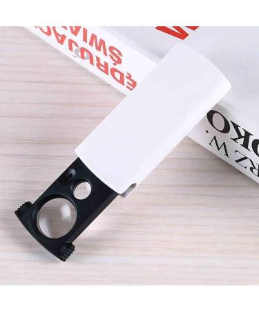 Magnifying glassPortable 20X Folding Magnifier an LED Light Hand-held HD 20x Zoom Lens Magnifying Glass 45 Times with a Three Button Batteries Uv lamp Very Suitable for The Elderly - Buy Online on GoSupps.com
