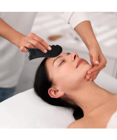 2-Piece Gua Sha Set - Natural Harz Face Massager for Eye Swelling & Skin Tightening | Gua Sha Treatment Tool & Anti-Fold Gift for Skincare - Buy Online on GoSupps.com
