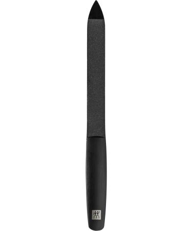 ZWILLING Sapphire nail file shaping file double-sided with diamond-like carbon coating matt black premium 130 mm Black 130 mm