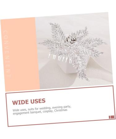 WOFASHPURET Bridal Comb Bride Hair Comb Clip Bride Hairpiece Bridal Headpieces for Wedding Women Hair Accessories Wedding Party Headpiece Floral Decor Combs Temperament Women's Decorate Alloy - Buy Online on GoSupps.com