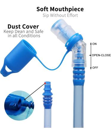 Mothybot Hydration Bladder 3L 2L 1.5L - Leak Proof Water Reservoir for Hydration Pack - Quick Release Insulated Tube - Auto Shut-Off Valve - Outdoor 1.5L (32cm x 16cm) - 50oz/70oz/100oz - Buy Online on GoSupps.com