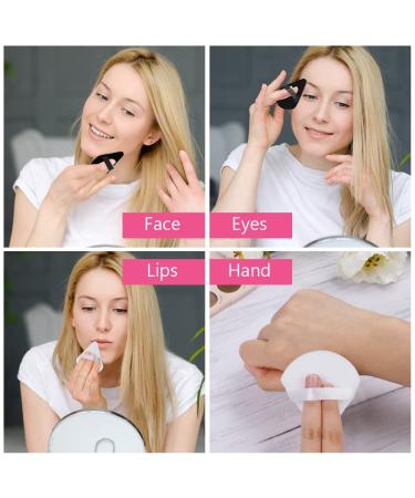 Auauy 6 PCs Triangle Makeup Powder Puff - Washable & Reusable Face Sponges for Loose Powder & Foundation (3 Black + 3 White) - Buy Online on GoSupps.com