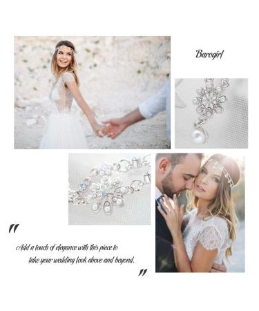 Bohemian Floral Headband Hair Jewelry for Women and Girls - Silver Elastic Head Chain - Buy Online on GoSupps.com