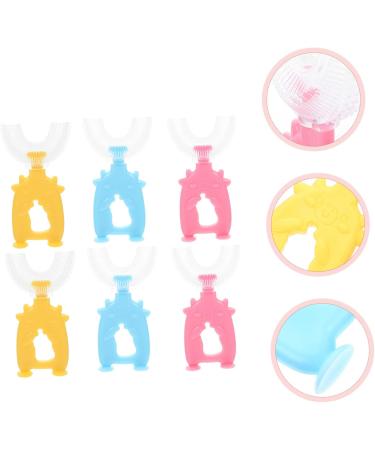 Beavorty U-Shaped Toothbrush Set for Kids - 6 Pack | Ideal for Toddlers & Children | Gentle Cleaning for Little Teeth - Buy Online on GoSupps.com