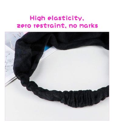 Buy Black Cat Ears Hair Band for Women | Elastic Comfortable Makeup Headband for Yoga & Beauty - Buy Online on GoSupps.com