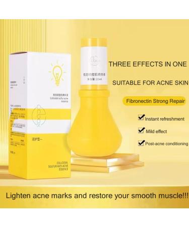 Gentle Acne Serum for Face Acne Treatment Essence Relief Pimple Pigmentation Blackhead Brighten Shrink Smooth Skin Redness Relief Face Acne Spot Treatment Repair Skin for Acne Skin - Buy Online on GoSupps.com