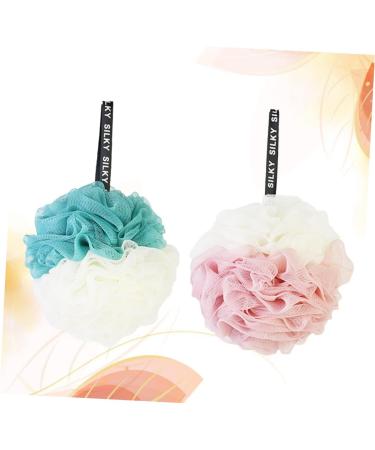 Balacoo 2pcs Mesh Sponge Shower Ball - Large Bath Pouf for Women | Ultra Soft & Durable - Buy Online on GoSupps.com