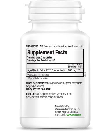 Kyolic Aged Garlic Extract Formula 100 Original Cardiovascular 100 Capsules - Packaging May Vary - Buy Online on GoSupps.com