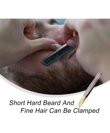 Slanted Stainless Steel Eyebrow Tweezers - Anti-Skid Sharp Tweezers for Facial Hair - Buy Online on GoSupps.com