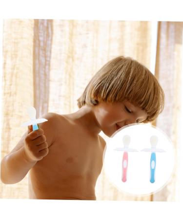 JECOMPRIS Silicone Toothbrush for Kids - Effective Tooth Cleaning Brush & Dental Care Tools (1 Pack Pink) | Essential Accessories for Baby & Child Oral Hygiene - Buy Online on GoSupps.com