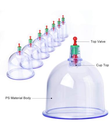 Premium Cancer Therapy Set | Cupping Cups for Muscle Joint & Fascia Relief | Professional Butt Therapy Kit with Suction Gun & Magnets - Buy Online on GoSupps.com