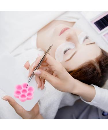 200-Piece Flower Shape Glue Cup Eyelash Extension Holder - False Lash Grafting Pallet for Women & Girls - Buy Online on GoSupps.com