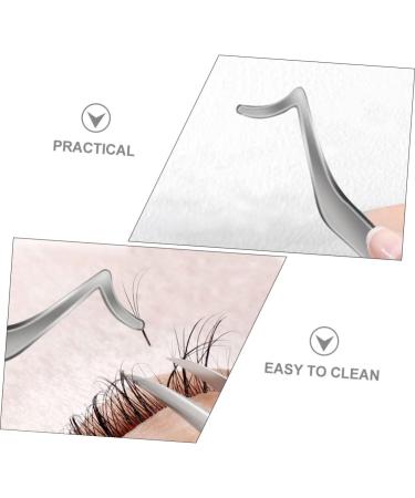 GLEAVI Eyelash Curler Eyebrow Curler Lash Applicator False Lash Mascara Curved Eyelash Tweezers Face Hair Tweezers Eyelash Holder Eyelash Comb Stainless Steel Miss Make up Extend - Buy Online on GoSupps.com