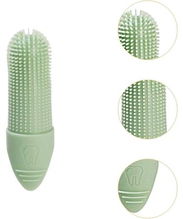 JISADER Pet Oral Care Finger Brush for Dogs and Cats - Gentle Tool Green - Buy Online on GoSupps.com
