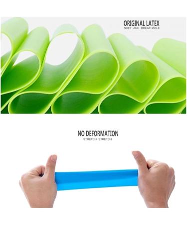 Yoga Pilates Stretch Resistance Band - 150cm Elastic Rubber Fitness Training Band - Premium Yellow Gym Accessory - Buy Online on GoSupps.com