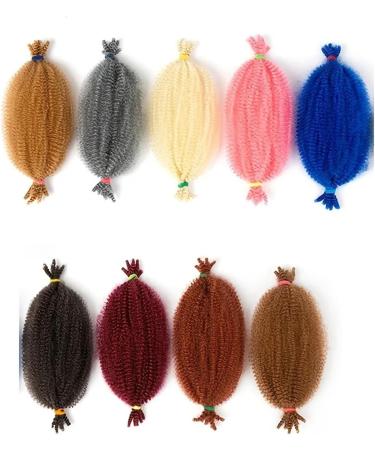 Ponytail Hair Extension Afro Twist Hair 12 Inch Springy Afro Twist Hair Pre Fluffed Spring Twist Crochet Hair Pre Stretched Wrapping Hair for Soft Locs Hair Extensions Ponytail Hairpiece (Color : #35 12inches #350 - Buy Online on GoSupps.com