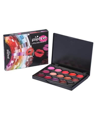 15 colors lip palette durable cosmetic make-up palette professional lip pallet set for professional and daily use