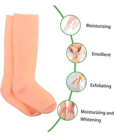 POPETPOP 1 Pair Moisturizing Foot Cover Cracked Heel Foot Care Moisturizing Socks Lotion Moisturizing Long Socks for Adult Spa Moisturizing Long Socks Ordinary Boots Elastic Stockings Sebs - Buy Online on GoSupps.com