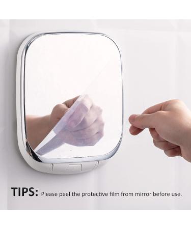 VELMADE Fogless Shower Mirror with Razor Holder | Strong Suction, Shatterproof & Anti-Fog | No Drilling Needed - Buy Online on GoSupps.com