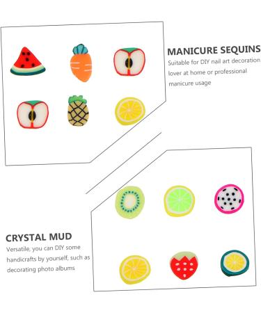 Mipcase 4 Boxes 12 Strawberry Stickers Nail Flower Stickers Nail Art Scrapbook Embellishments Scrap Book Stickers Manicures Accessories Polymer Clay Sequins Pineapple 3d Filling - Buy Online on GoSupps.com