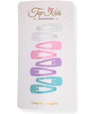 Topkids Accessories Small Mini Metal Hair Snap Clips Little Kids Toddler Baby Girls Children Women Clips Cute Clip Slides Gift Sectioning Clips Bendies Sleepies 3cm / 1.2" (16pc Pastel Tones) 16pc Glitter Pastel Tones - Buy Online on GoSupps.com