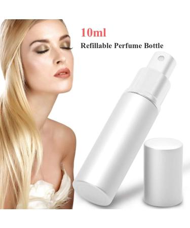 Yinhing Refillable Perfume Bottle 6 Colors 10ml Refillable Perfume Bottle Portable Empty Pump Lotion Perfume Atomizer for Traveling and Outgoing (Silver) - Buy Online on GoSupps.com