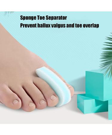 Breathable Foam Toe Separators - Pain Relief Spacers for Toes - Washable & Reusable - Blue - Buy Online on GoSupps.com