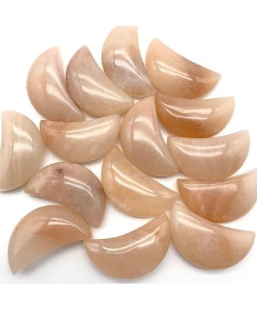 Natural Crystal Natural Pink Urine Crystals Stone Carved Moon Shaped Smooth Stone Crystals Room Decoration Natural Luster - Buy Online on GoSupps.com
