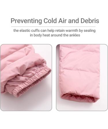 Kids Winter Puffer Jacket and Bib Pants Set | 2-Piece Snowsuit | Hooded Down Coat | Snow Pants Outfit | 18-24 Months | Pink - Buy Online on GoSupps.com