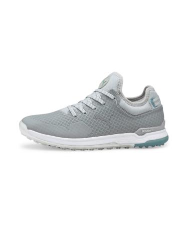 PUMA Women's Proadapt Alphacat WMNS Golf Shoe 40.5 EU High Rise Puma Silver Porcelain