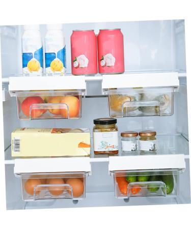 RORPOIR 1pc Refrigerator Storage Basket Clear Fridge Storage Container Fridge Food Keeper White re-usable - Buy Online on GoSupps.com