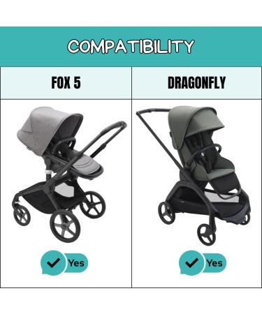 Buy PROTECTIF Handlebar Covers for Bugaboo Fox 5 & Dragonfly - Synthetic Leather Perfect Fit Over Original Covers - Buy Online on GoSupps.com