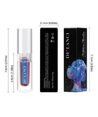 DE'LANCI Liquid Eyeshadow Purple 1.6g (#05 GALAXY) - Highly Pigmented Multi-chrome Holographic Eye Makeup - Buy Online on GoSupps.com