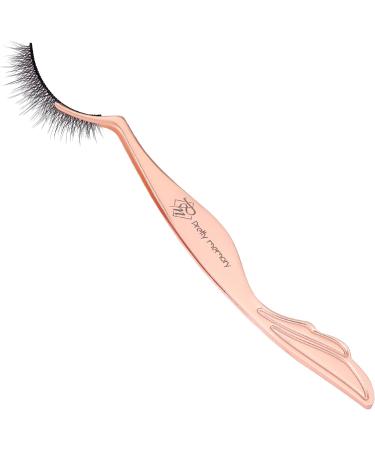 Pretty Memory Rose Gold Eyelash Applicator Tool | Curved DIY Lash Tweezers - Buy Online on GoSupps.com