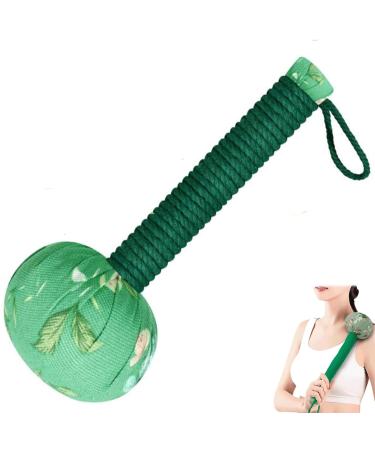 Lymphhammer manual body massage hammer wormwood massage hammer long hand massage hammer for the back hand-held body massage hammer (color: D size: 10.23inch) 10.23inch D