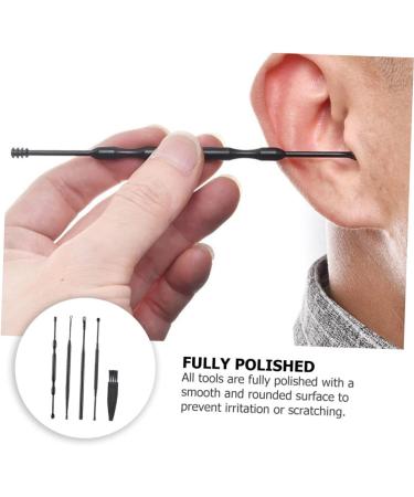 Beatifufu 1Set Double Head Rotating Ear Scoop Ear Cleaning Tools Kit with Ergonomic Design for Ear Wax Removal and Massage - Buy Online on GoSupps.com